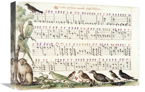 Global Gallery GCS-276962-22-142 22 in. A Page From the Capirola Luteb