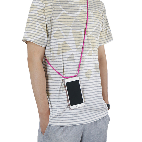 Fashion Cross Shoulder Strap Clear TPU Case For