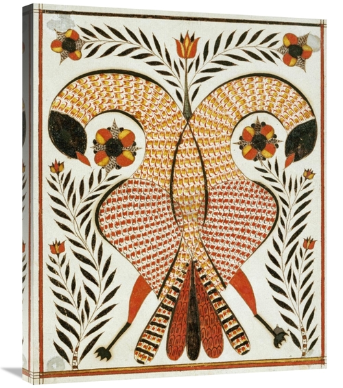 Global Gallery GCS-266719-30-142 30 in. Intertwined Parrots Art Print 