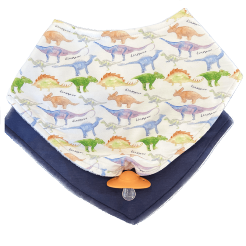 You are Dinomite - Doodalou Bamboo Bandana Baby Bib Combo