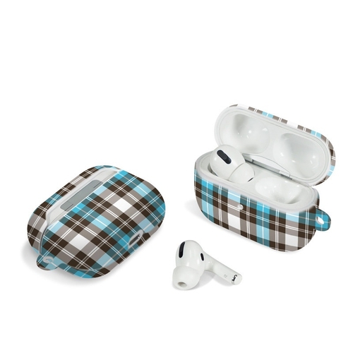 DecalGirl AAPPC-PLAID-TUR Apple AirPods Pro Case - Turquoise Plaid