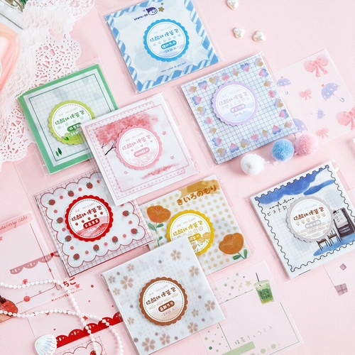 Cute Strawberry Memo Pad Marker Transparent