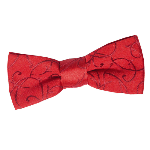 Swirl Pre-Tied Bow Tie - Boys - Burgundy