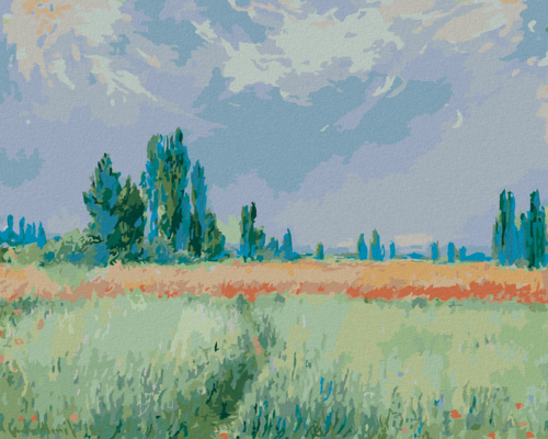 Paint by Numbers - Wheatfield (CLAUDE MONET)