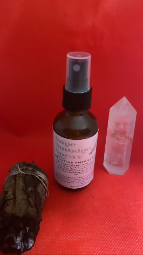 Sage Smudge Spray, Liquid Smudge, Negative Energy Cleansing