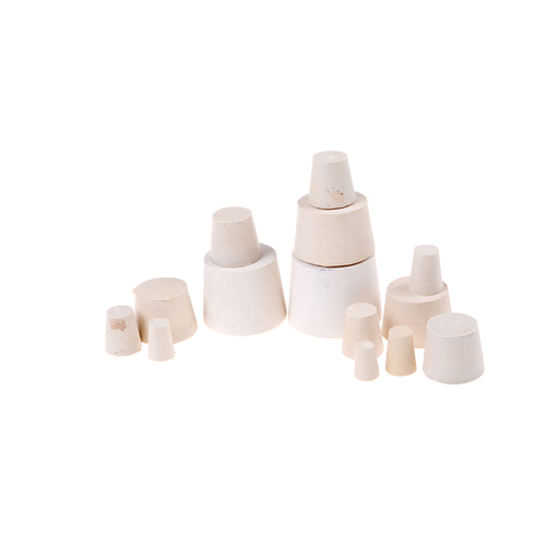 5Pcs/set  White color Laboratory Rubber Plug