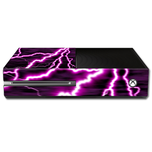 MightySkins MIXBONE-Purple Lightning Skin Decal Wrap for Microsoft Xbo