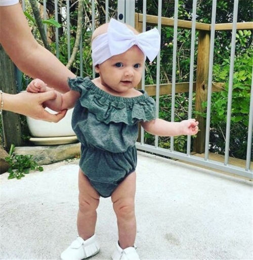 Newborn Baby Girls Off Shoulder Sleeveless