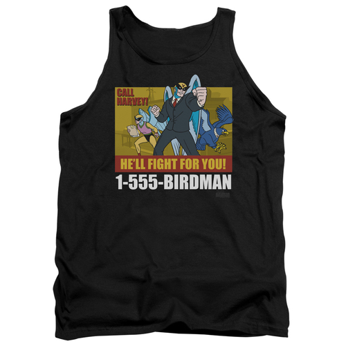 Trevco CN857-TK-3 Harvey Birdman & Birdman AD-Adult Top Tank, Blac