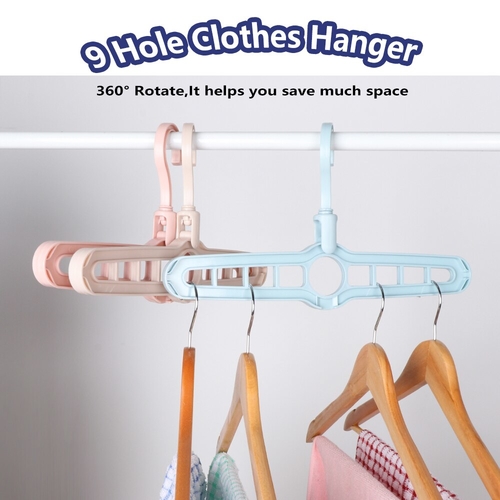 9 Hole 360° Rotate Household Clothes Hanger Drying