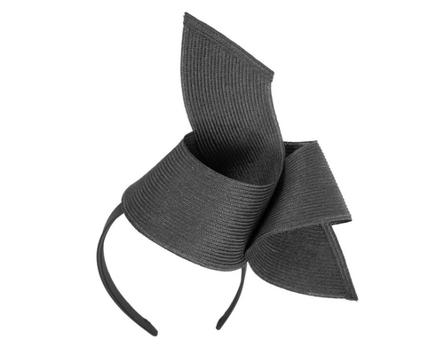 Modern black fascinator