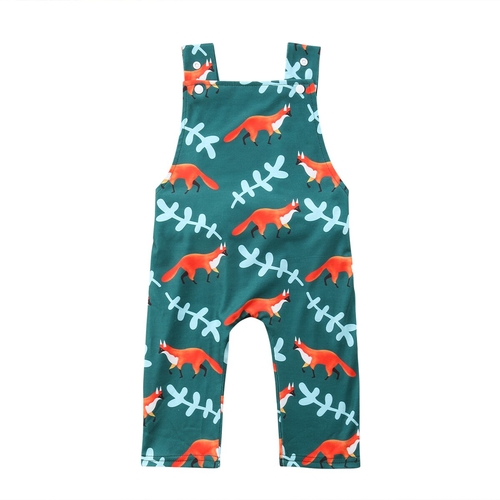 Cotton Infant Baby Boy Girl Fox Romper