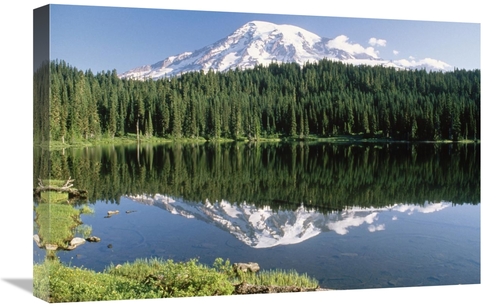 Global Gallery GCS-396691-1624-142 16 x 24 in. Mt Rainier Reflected in