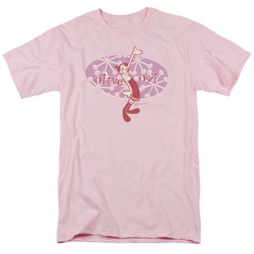 Trevco Popeye-Oh Popeye Short Sleeve Adult 18-1 Tee, Pink - Small