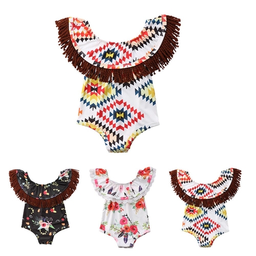 Retro Style Tassel Collar Newborn Kids Baby