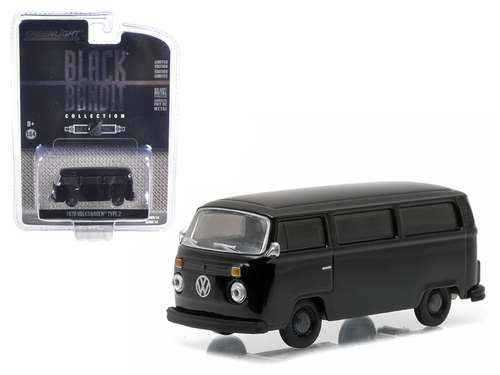 1978 Volkswagen Type 2 Bus Black Bandit 1/64 Diecast Model Car by