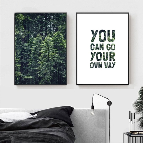 Green Forest Photos Wall Art Modern Landscape