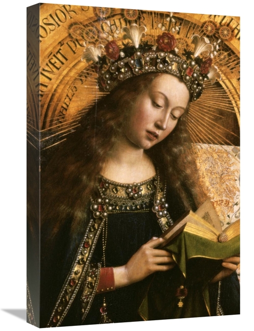 Global Gallery GCS-283291-22-142 22 in. The Virgin - Ghent Altarpiece 