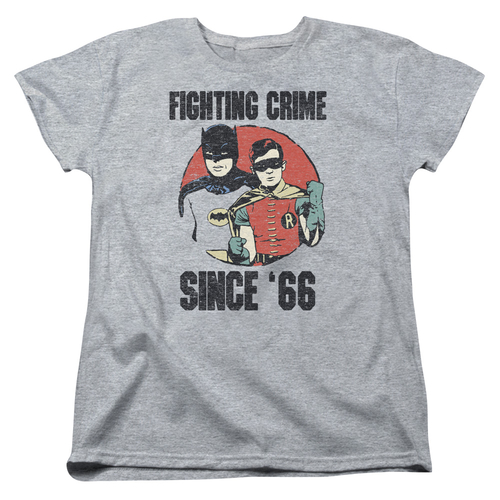 Trevco BMT147-WT-4 Batman Classic TV Since 66-S by S Womens Tee, A