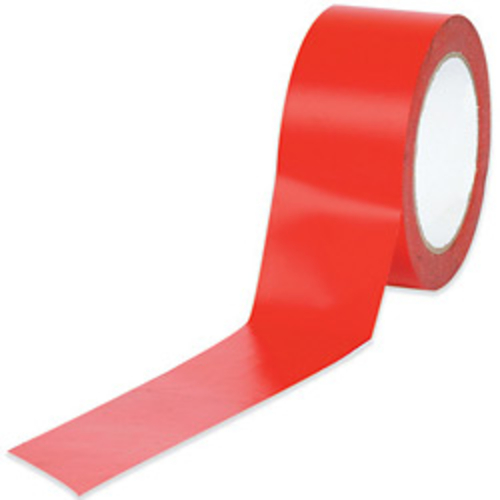 Box Partners T9336R 3 in. x 36 yds. Red Solid Vinyl Safety Tape