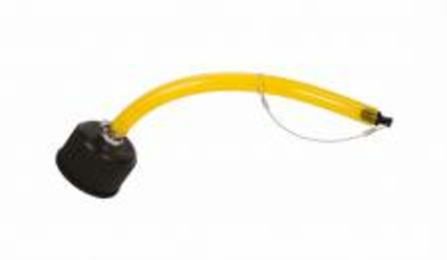 Flo-Fast 70720 1 in. Cap & ID Hose Pour Spout - Black & Yellow