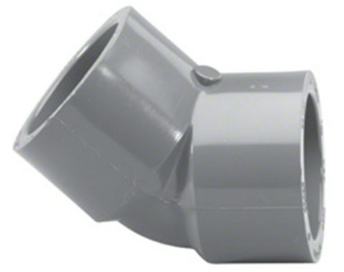 Lasco Fittings PV817020 2 in. Socket 45 Elbow