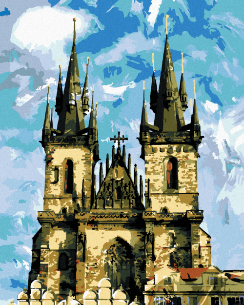 Paint by Numbers - THE CATHEDRAL OF THE TYNE CHURCH PRAGUE