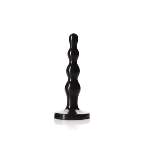 Tantus Ripple Small Beaded Anal Plug Onyx