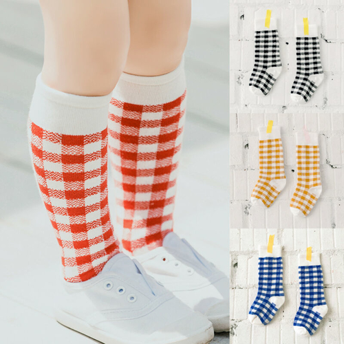 Toddler Kids Winter Warm Stocking Girl Plaids Leg