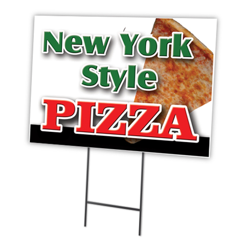 SignMission C-1824-DS-New York Style Pizza 18 x 24 in. New York Style 