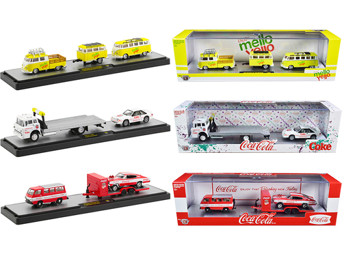 Auto Haulers \Coca-Cola and Mello Yello\" Set of 3 pieces Limited