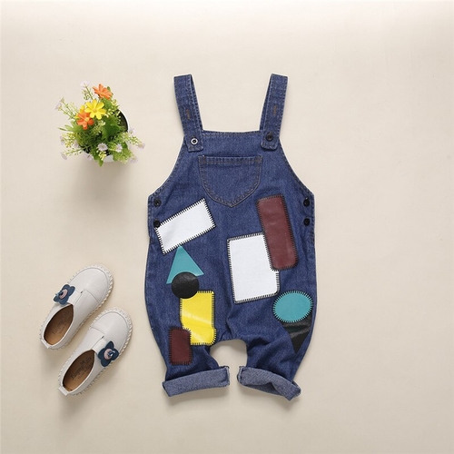 Cusual Kids Baby Girl Boy Denim Bibs Pants Unisex