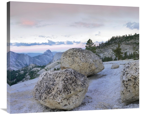 Global Gallery GCS-397038-36-142 36 in. Granite Boulders & Half Dome a