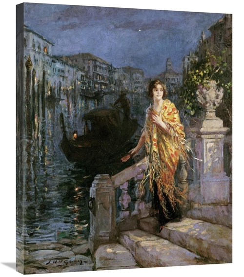 Global Gallery GCS-266856-30-142 30 in. Waiting for the Gondola Art Pr