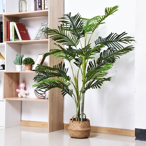 Outsunny 59" Artificial Palm Tree Indoor Decor Tropical Green Plant