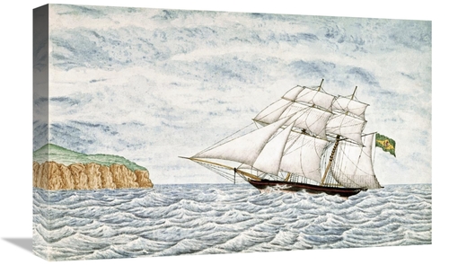 Global Gallery GCS-276931-22-142 22 in. Slave Schooner Saphria Off N. 