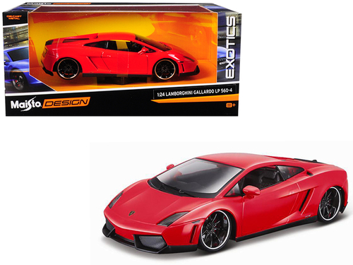 Lamborghini Gallardo LP 560-4 Red \Exotics\" 1/24 Diecast Model Car by