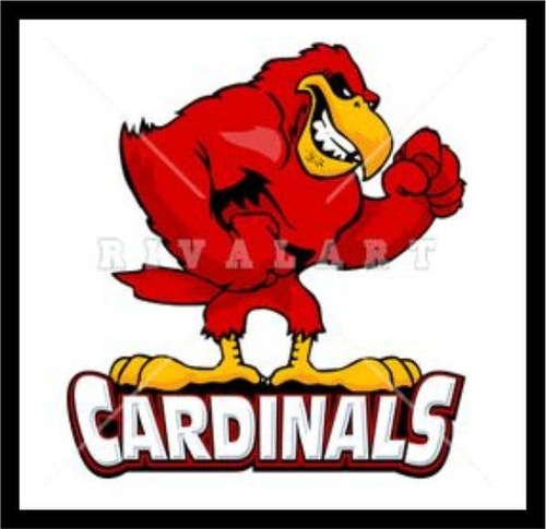 3 Inch Cloth  Patch Louisville Cardinals Bird