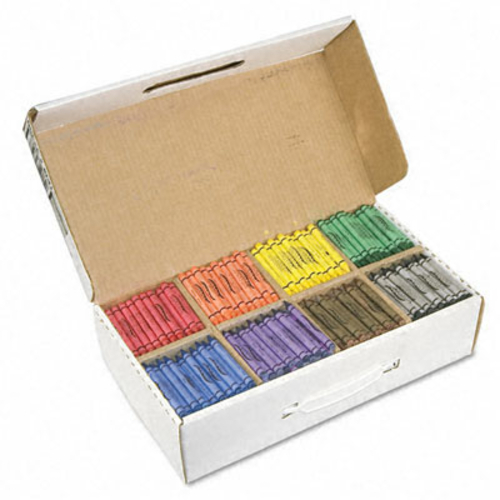 Dixon 32350 Wax Crayons  100 Each of Eight Colors  800 per Box