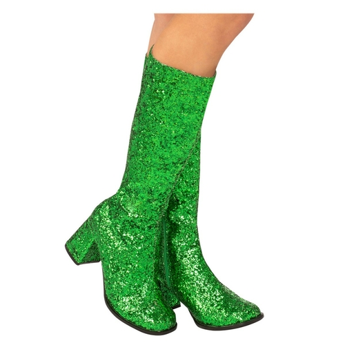 Rubies 278357 Adult GoGo Boot - Green, Size 9