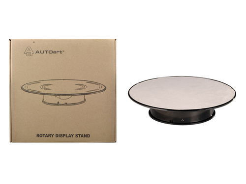 Rotary Display Turntable Stand Medium 10 Inches with Silver Top for