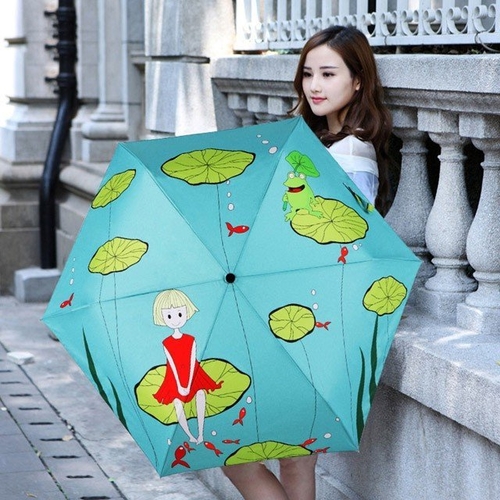 Bathing Girl Sunny Umbrella