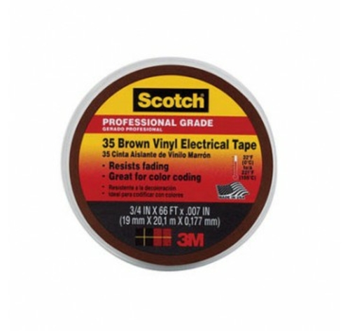 3M 3311610 35 .75 x 66 in. Scotch Electronic Tape  Brown- pack of 5