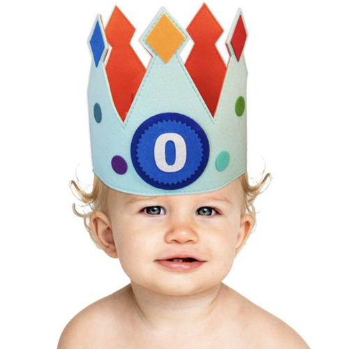 Blue party crown party hat