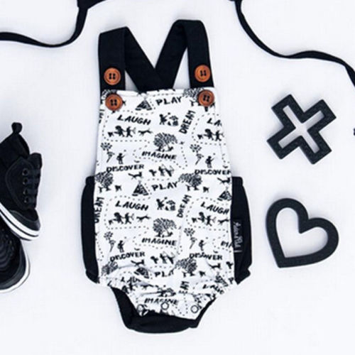 Newborn Infant Baby Boys Girls Sleeveless Bodysuit