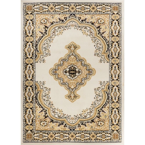 Well Woven 85725 Tehran Traditional Rug, Ivory - 5 x 7 ft.
