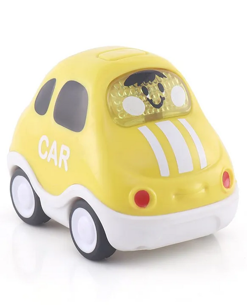 Musical Friction Car With Light- Yellow