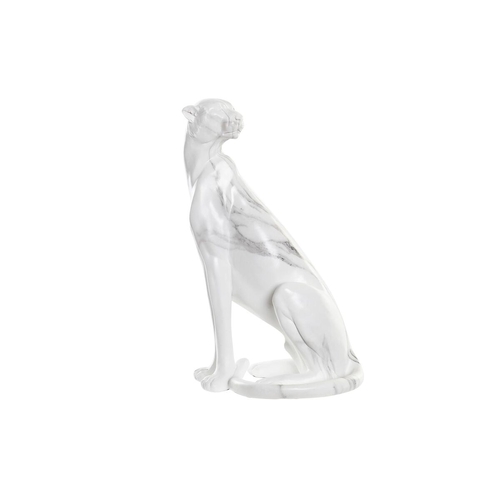 Decorative Figure DKD Home Decor Grey White Leopard Resin Marble (25 x