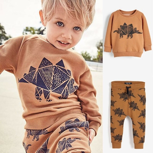 Pudcoco Autumn 2PCS Toddler Kid Boy Long Sleeve