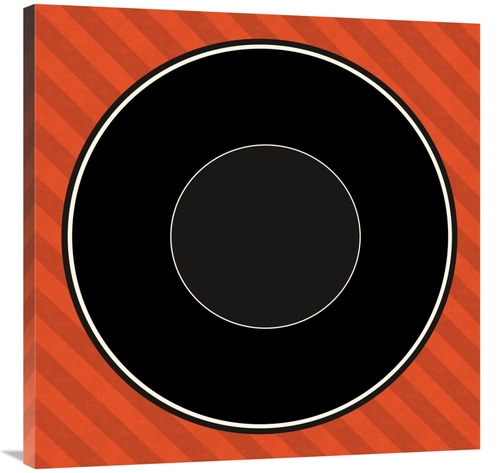 Global Gallery GCS-467119-3636-142 36 x 36 in. Mealtime - Red Stripes 